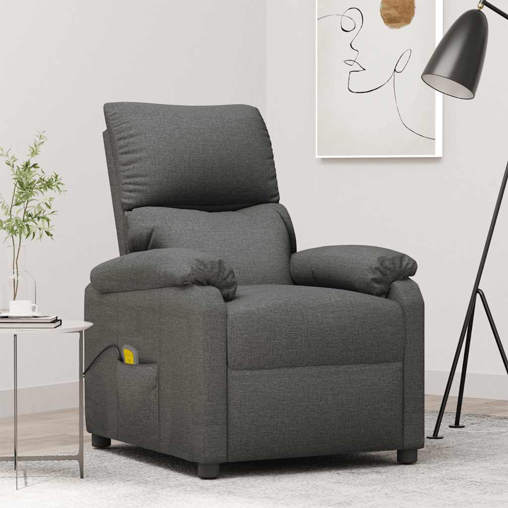 Fauteuil de massage Gris foncé Tissu - XIOS