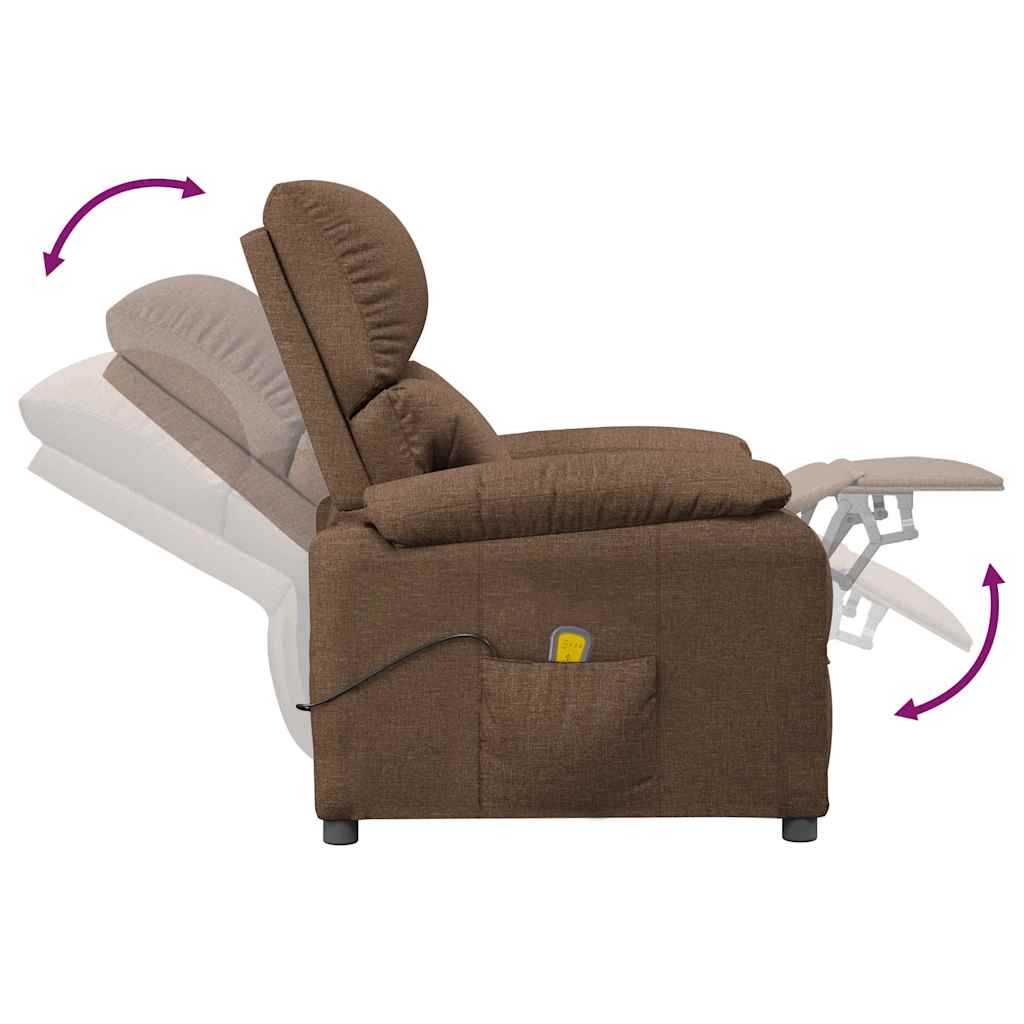 Fauteuil de massage Marron Tissu - XIOS
