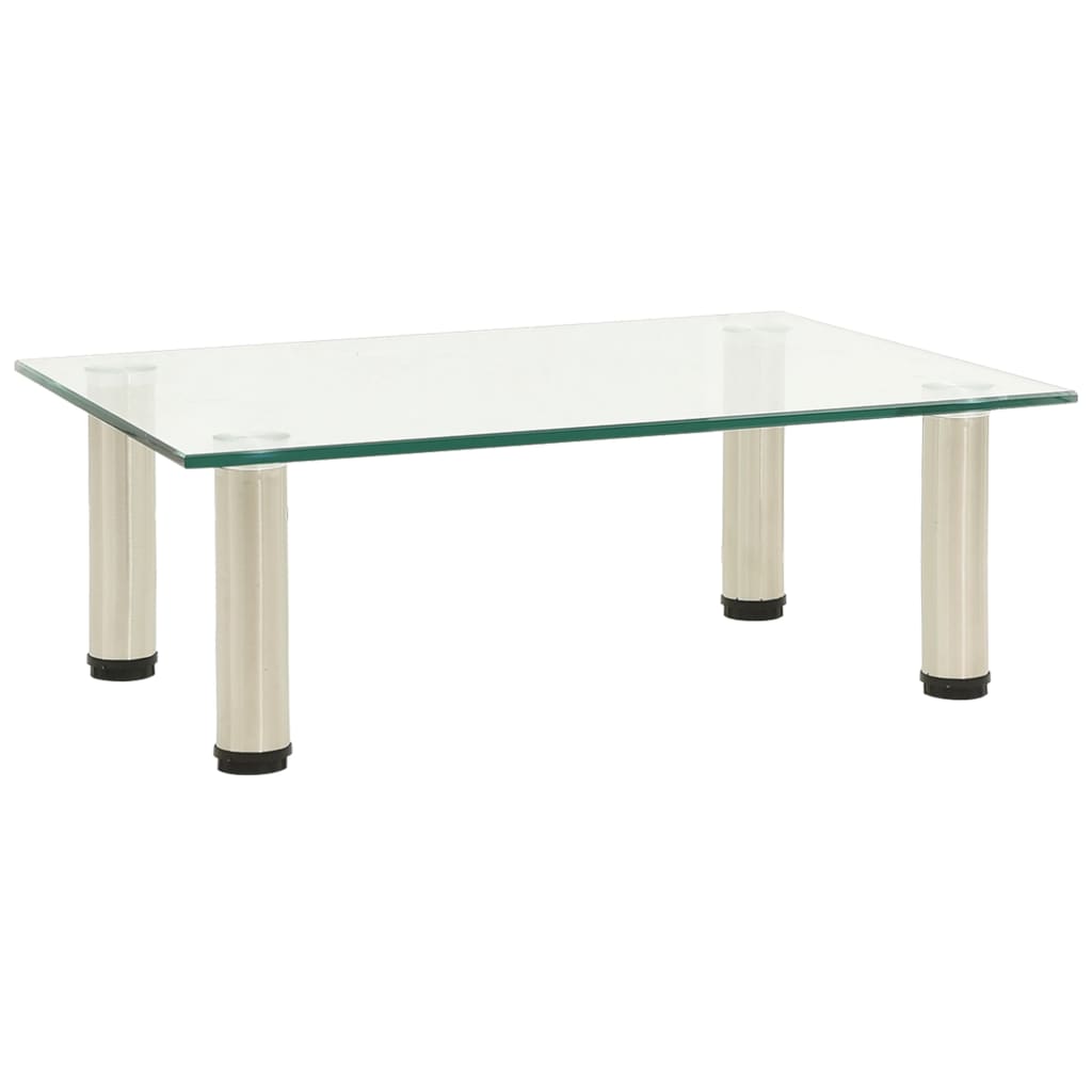 Meuble TV Transparent 40x35x17 cm Verre trempé - XIOS