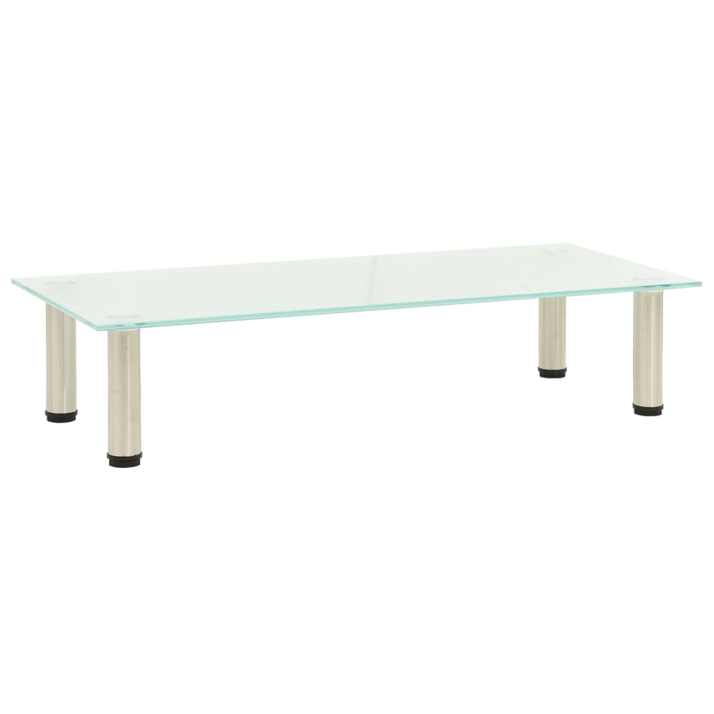 Meuble TV Givré 80x35x17 cm Verre trempé - XIOS