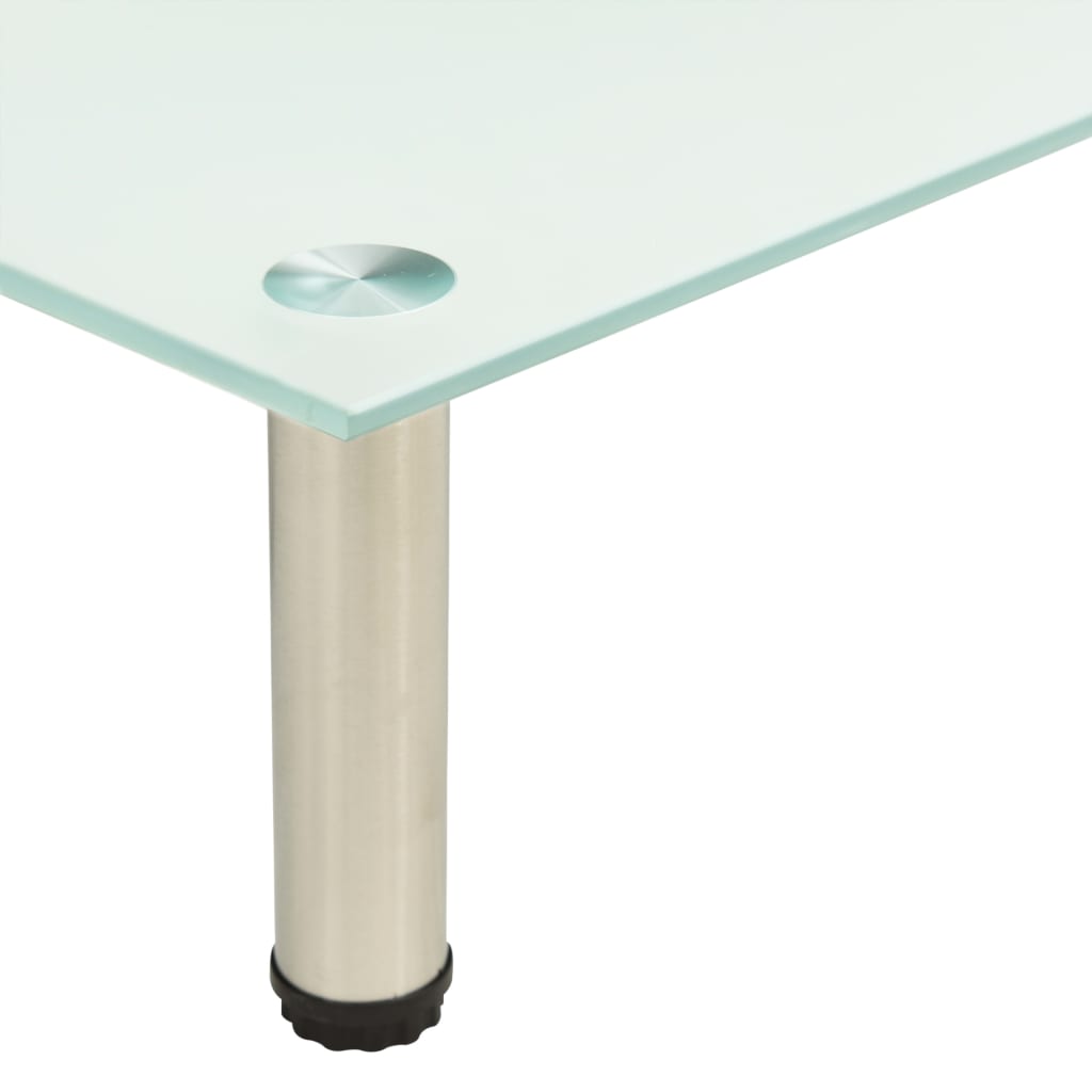 Meuble TV Givré 80x35x17 cm Verre trempé - XIOS
