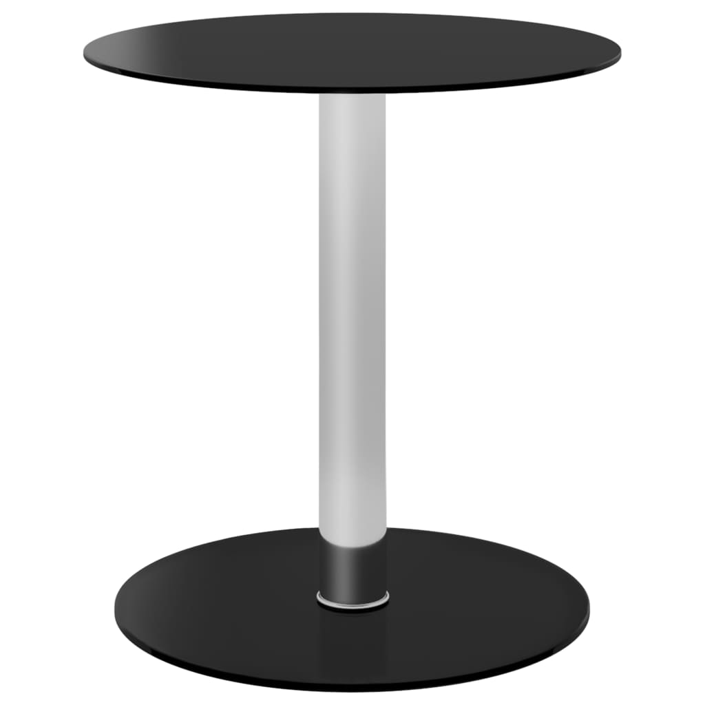 Table basse Noir 40 cm Verre trempé - XIOS