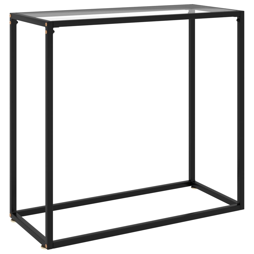 Table console Transparent 80x35x75 cm Verre trempé - XIOS