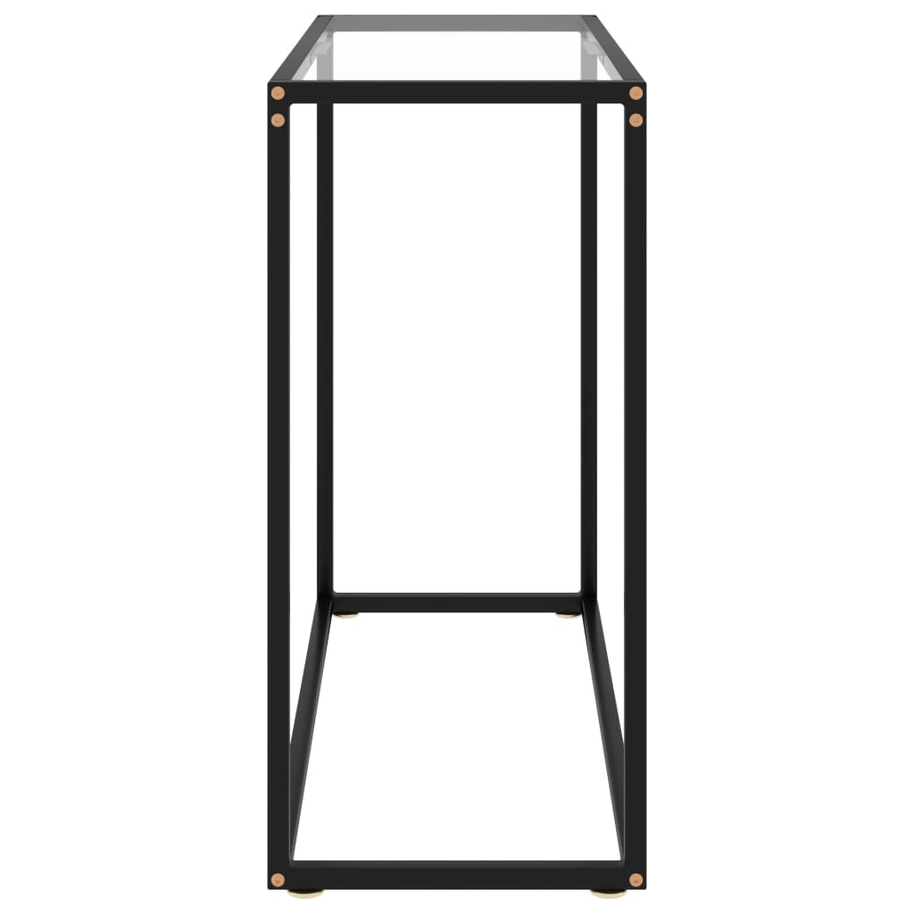 Table console Transparent 80x35x75 cm Verre trempé - XIOS