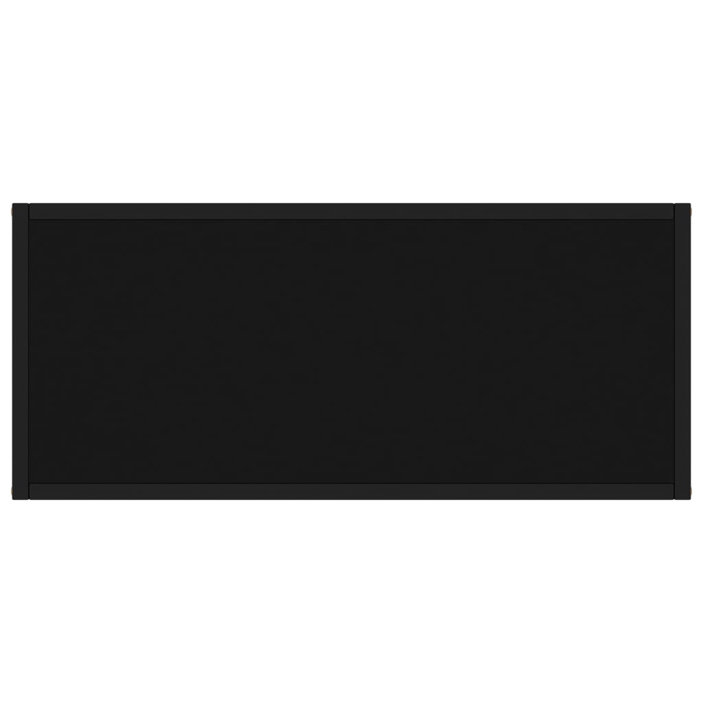 Table console Noir 80x35x75 cm Verre trempé - XIOS