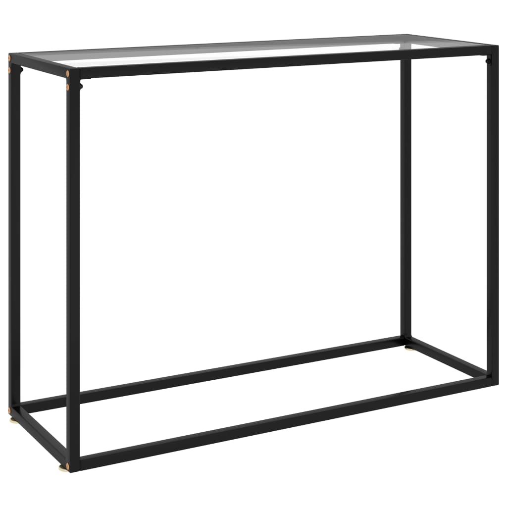 Table console Transparent 100x35x75 cm Verre trempé - XIOS