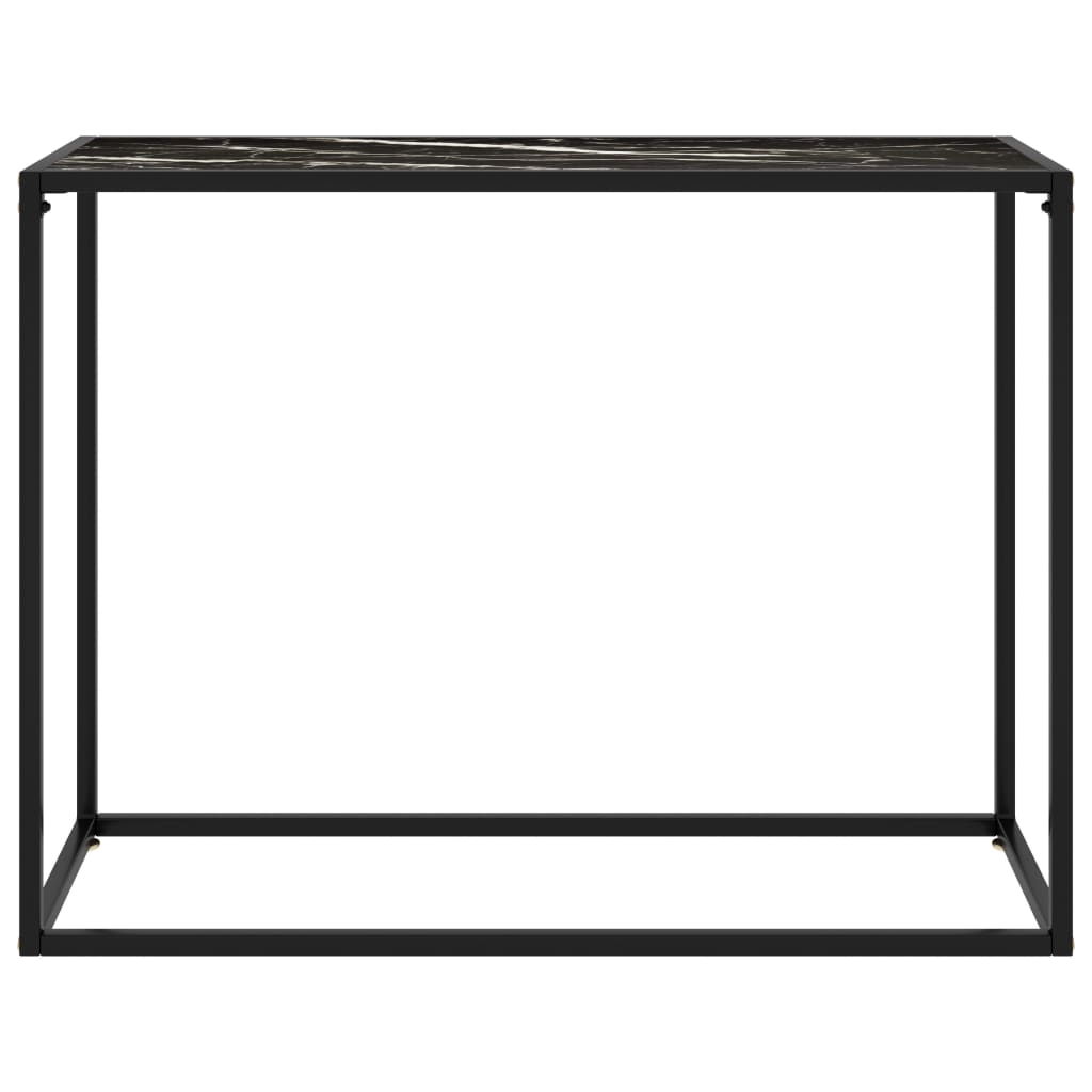 Table console Noir 100x35x75 cm Verre trempé - XIOS