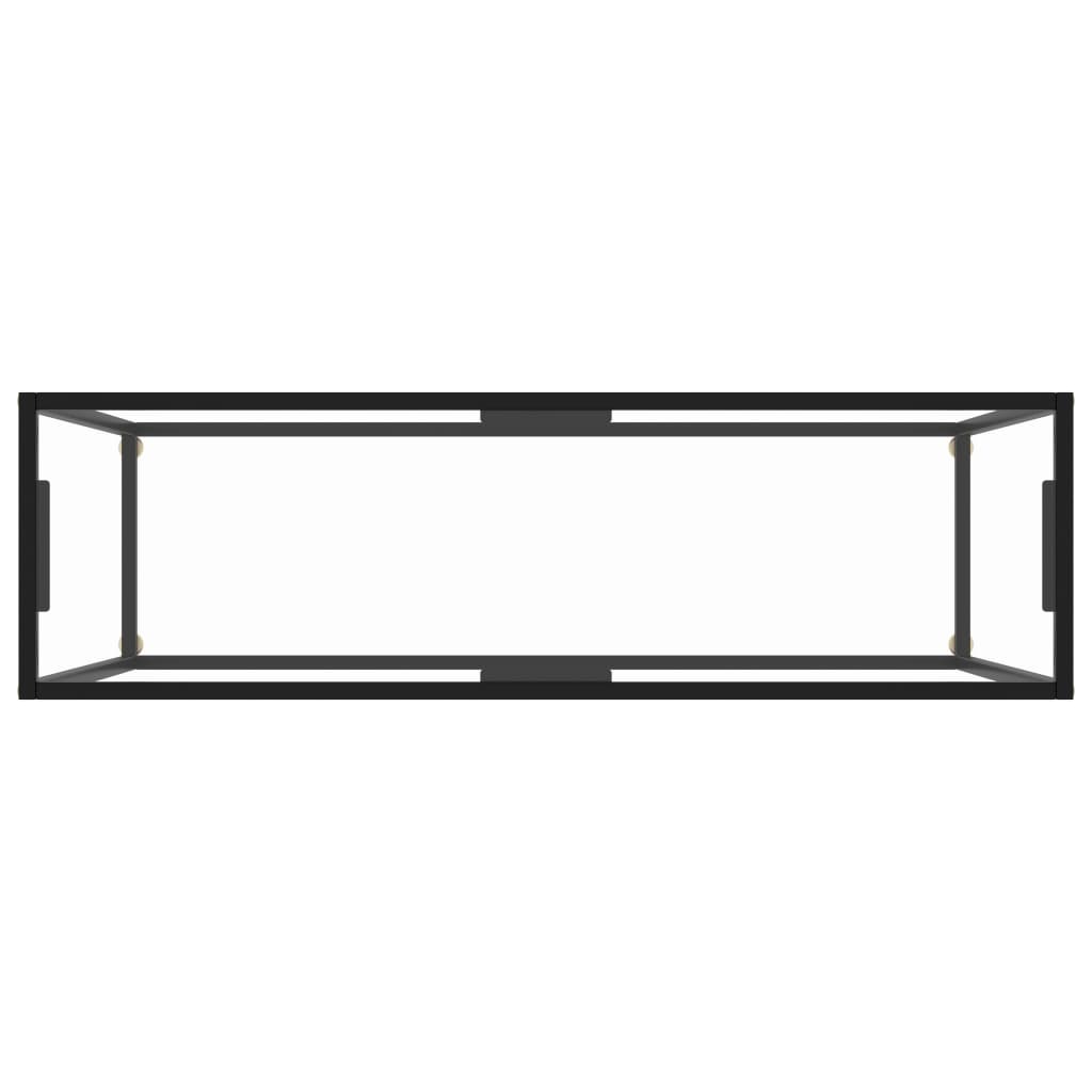 Table console Transparent 120x35x75 cm Verre trempé - XIOS