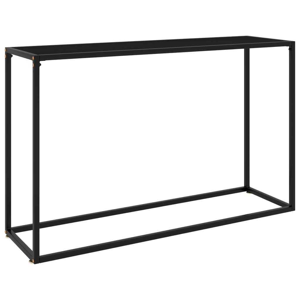Table console Noir 120x35x75 cm Verre trempé - XIOS