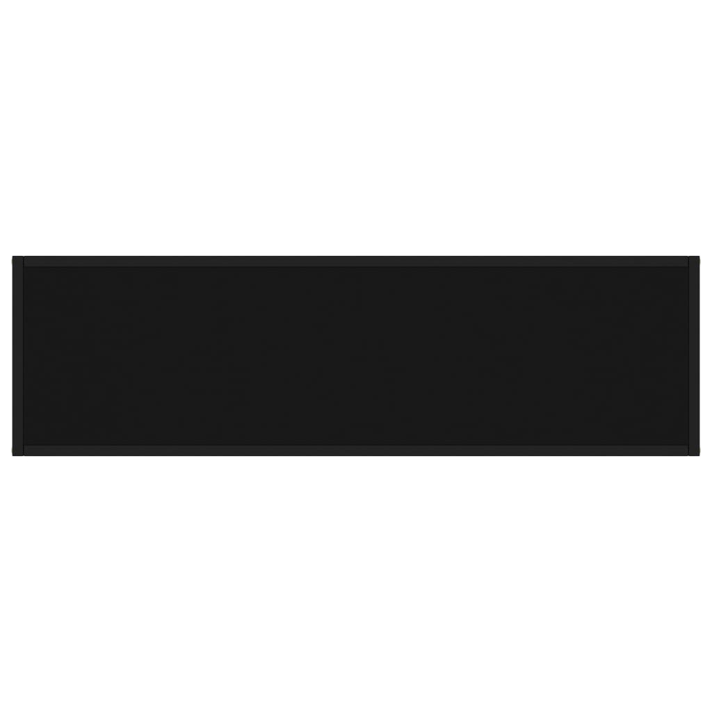 Table console Noir 120x35x75 cm Verre trempé - XIOS