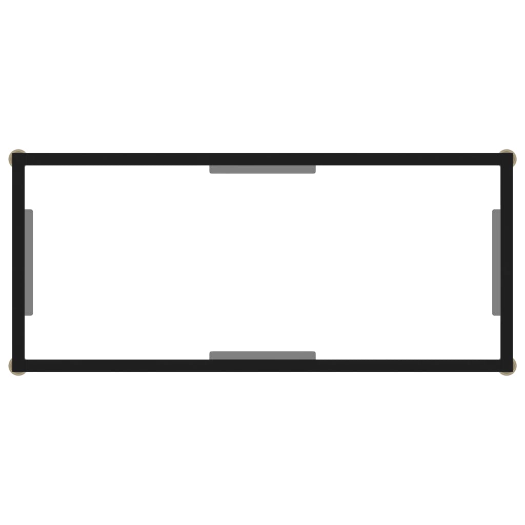 Table console Transparent 80x35x75 cm Verre trempé - XIOS