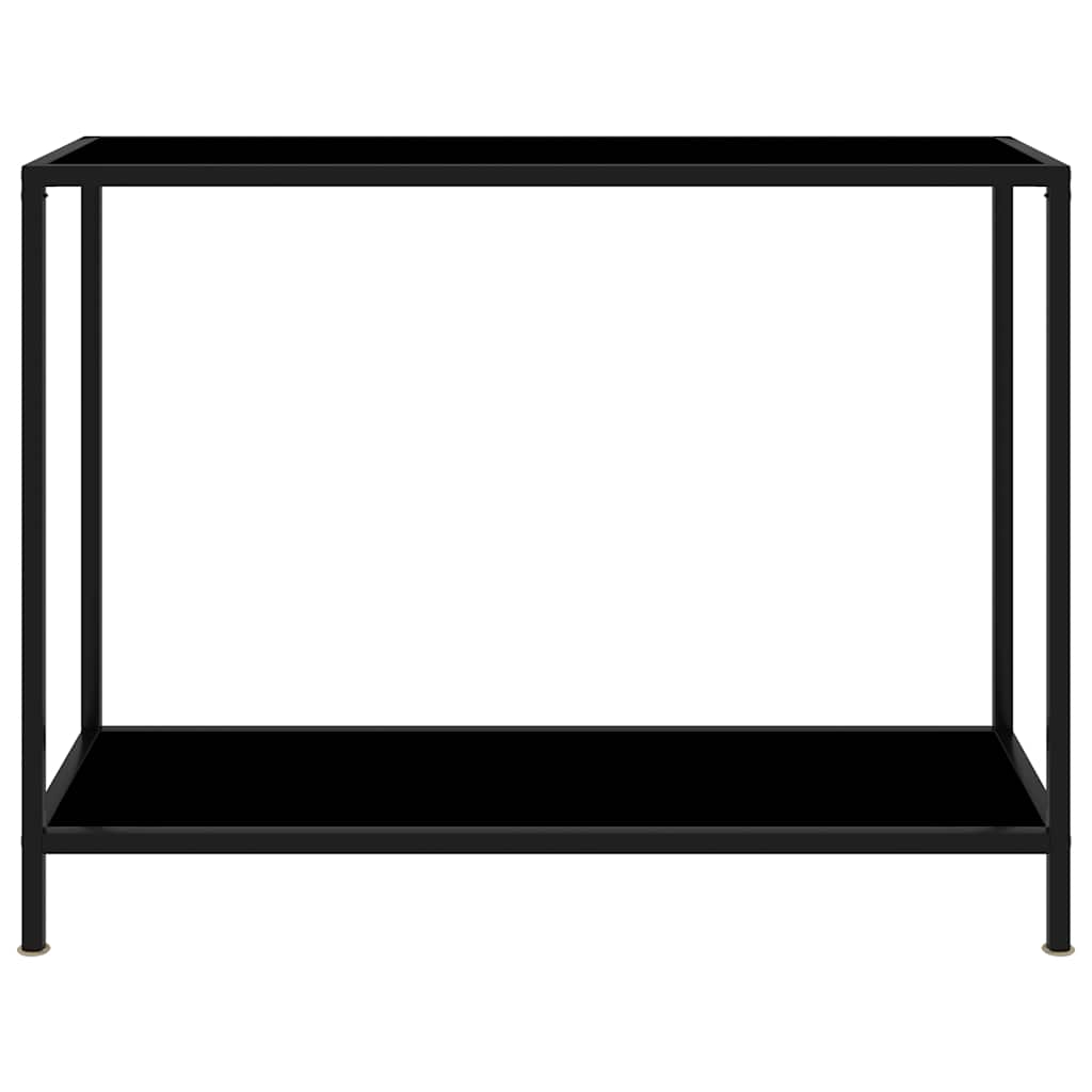 Table console Noir 100x35x75 cm Verre trempé - XIOS