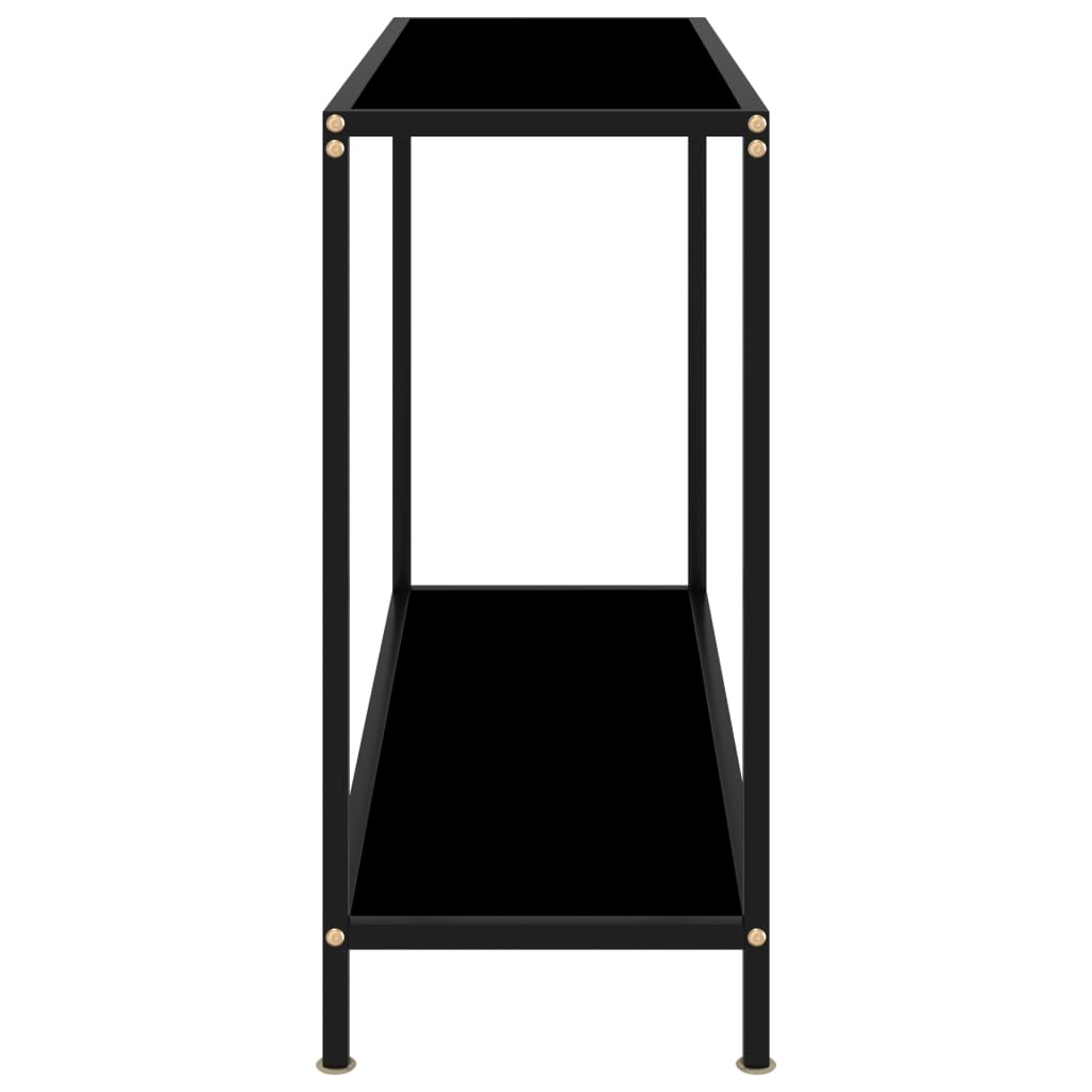 Table console Noir 100x35x75 cm Verre trempé - XIOS