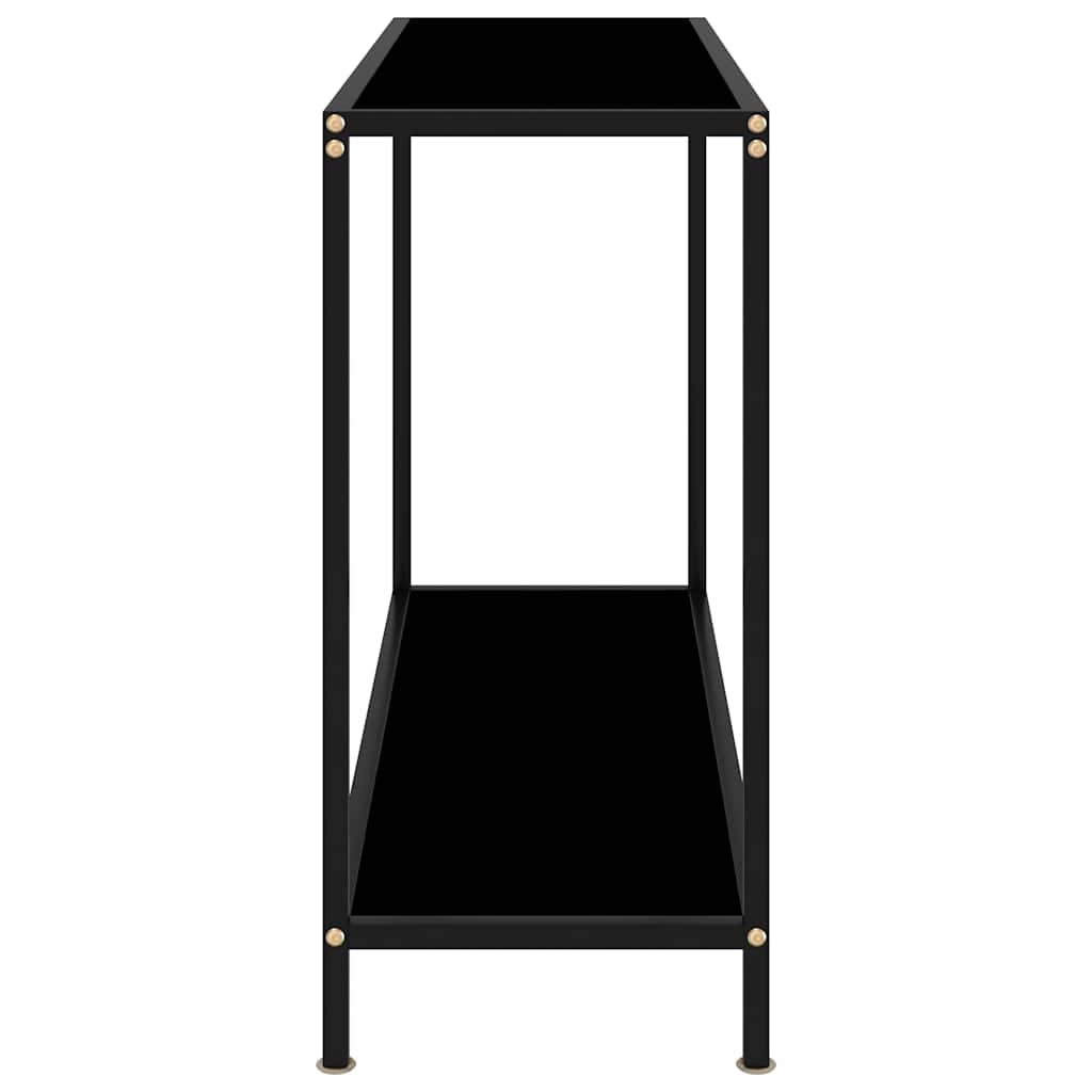 Table console Noir 100x35x75 cm Verre trempé - XIOS