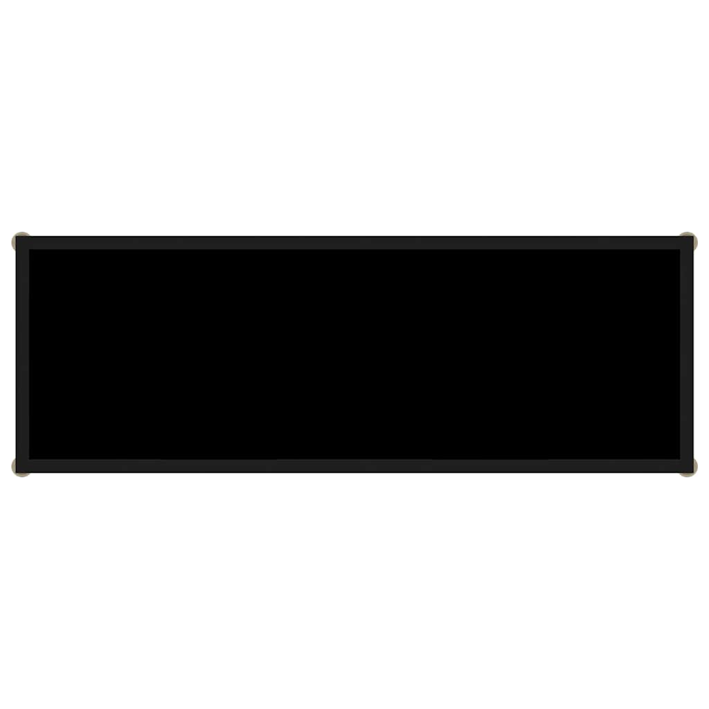 Table console Noir 100x35x75 cm Verre trempé - XIOS