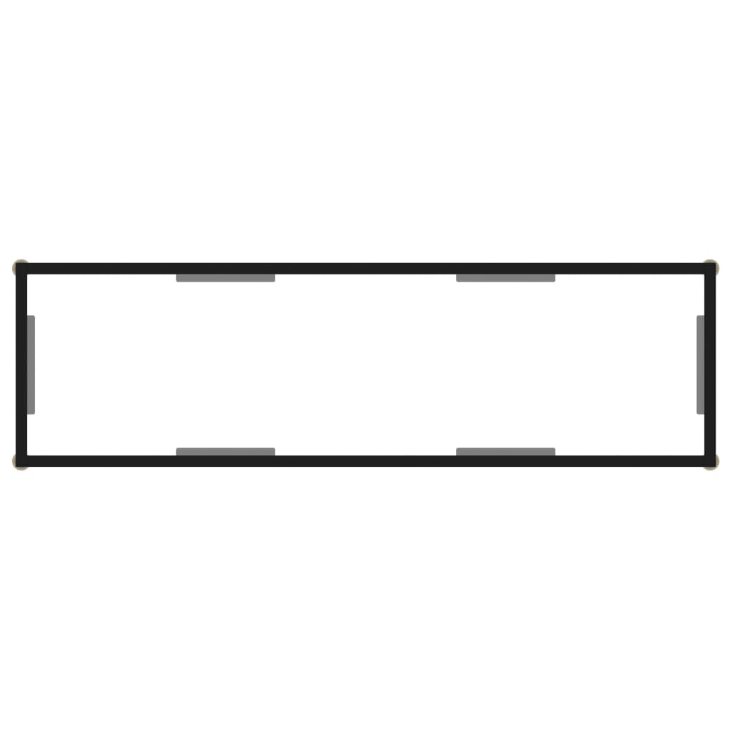 Table console Transparent 120x35x75 cm Verre trempé - XIOS