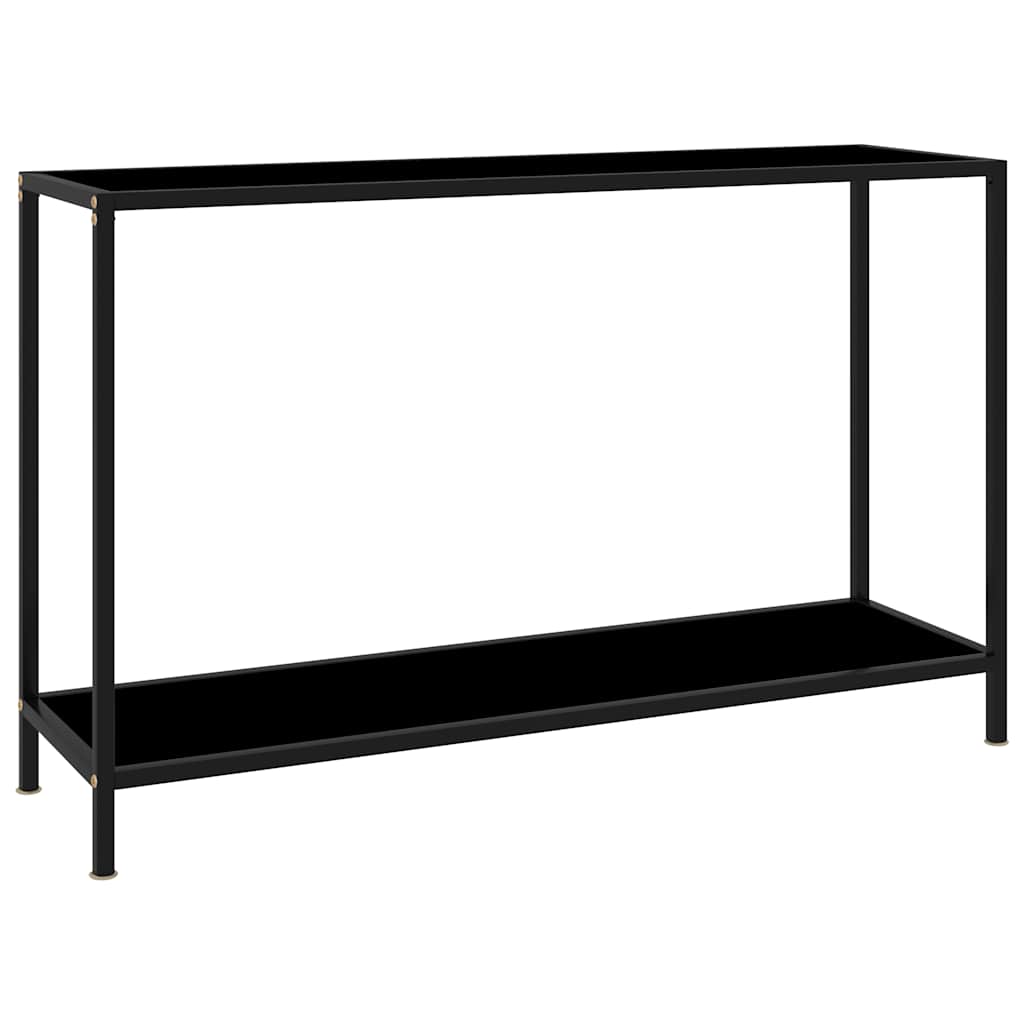 Table console Noir 120x35x75 cm Verre trempé - XIOS