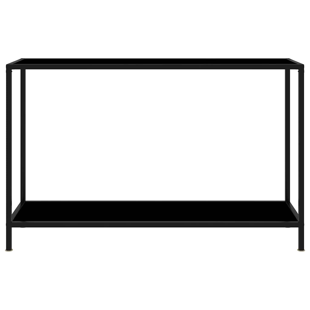 Table console Noir 120x35x75 cm Verre trempé - XIOS