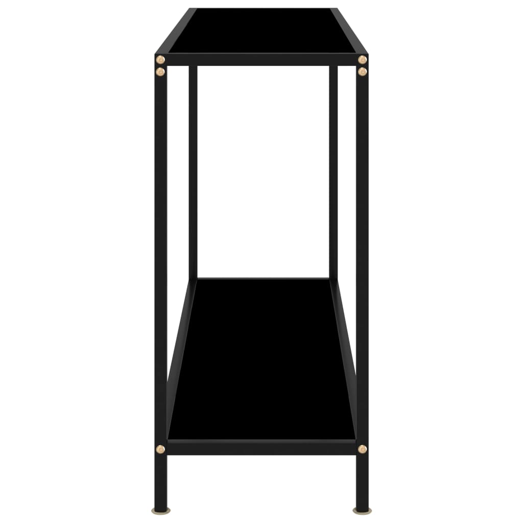 Table console Noir 120x35x75 cm Verre trempé - XIOS