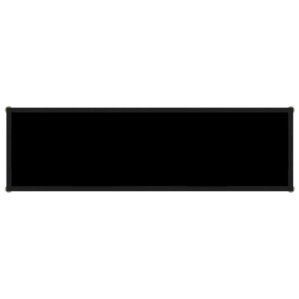 Table console Noir 120x35x75 cm Verre trempé - XIOS