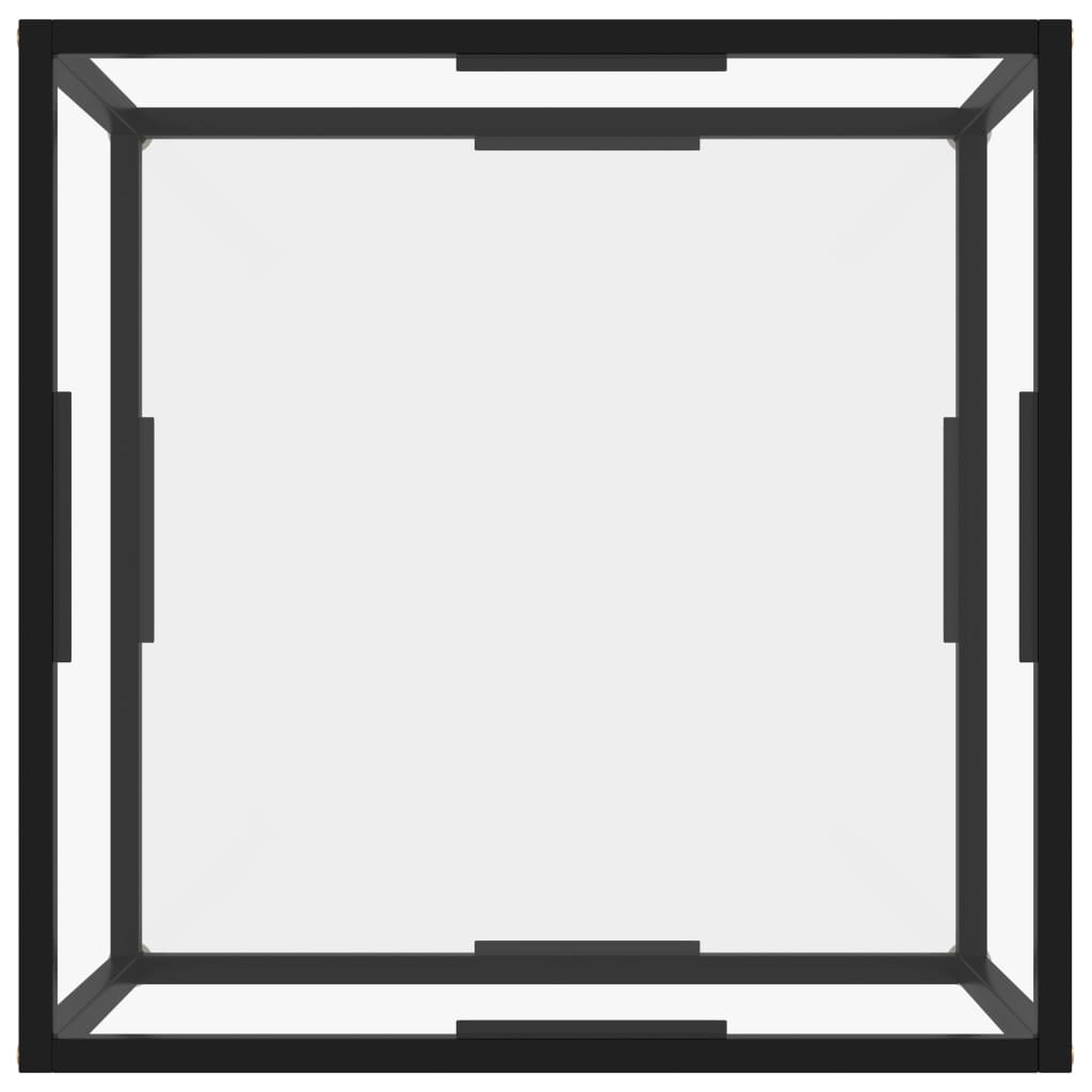 Table basse Transparent 60x60x35 cm Verre trempé - XIOS