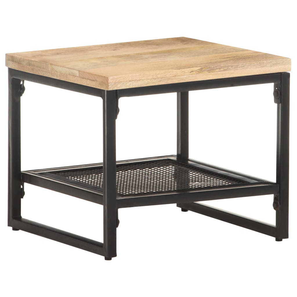 Table d'appoint 40x40x35 cm Bois de manguier massif - XIOS