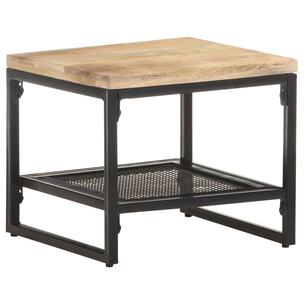 Table d'appoint 40x40x35 cm Bois de manguier massif - XIOS