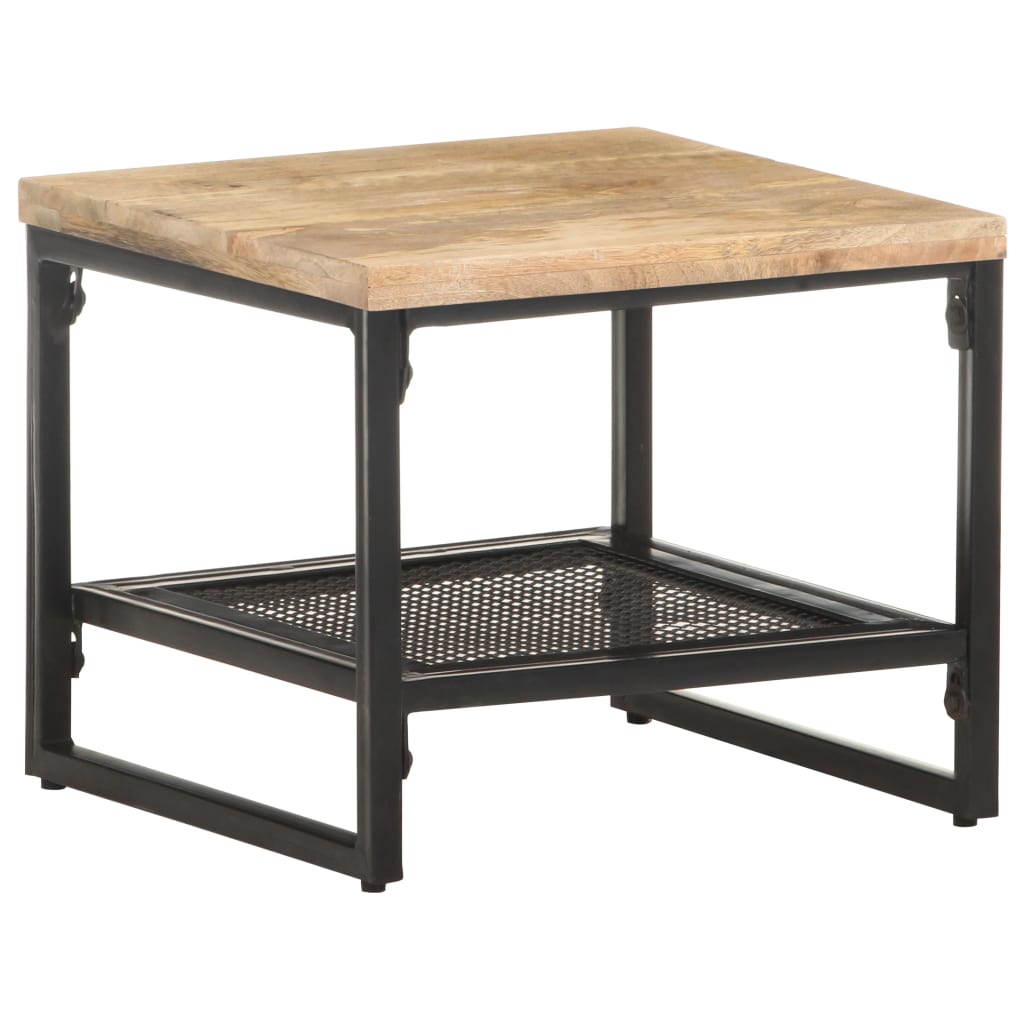 Table d'appoint 40x40x35 cm Bois de manguier massif - XIOS
