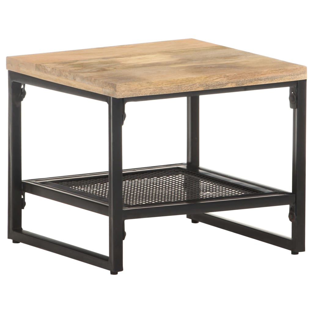 Table d'appoint 40x40x35 cm Bois de manguier massif - XIOS