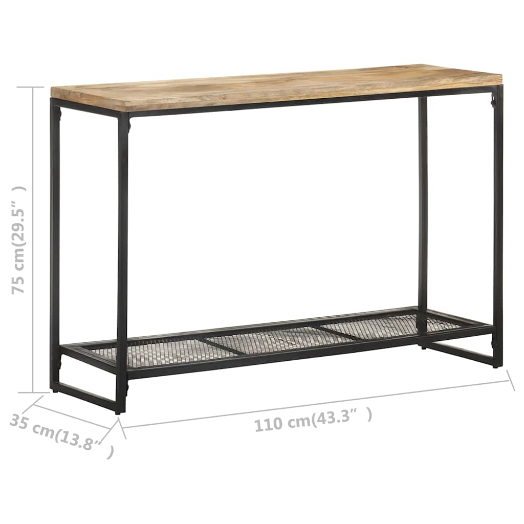 Table console 110x35x75 cm Bois de manguier massif - XIOS