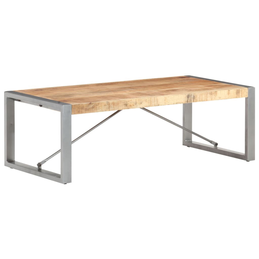 Table basse 120x60x40 cm Bois de manguier brut - XIOS