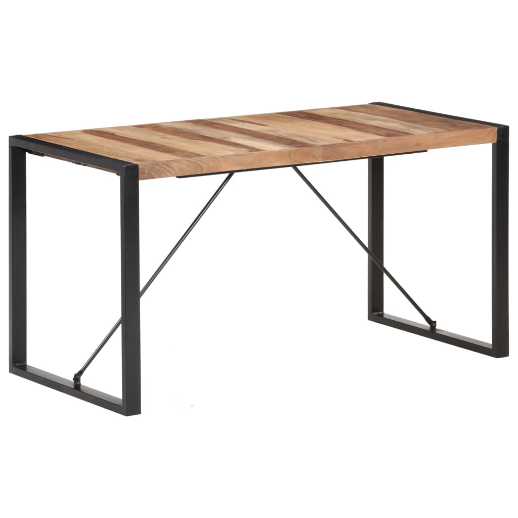 Table à manger 140x70x75 cm bois massif - XIOS