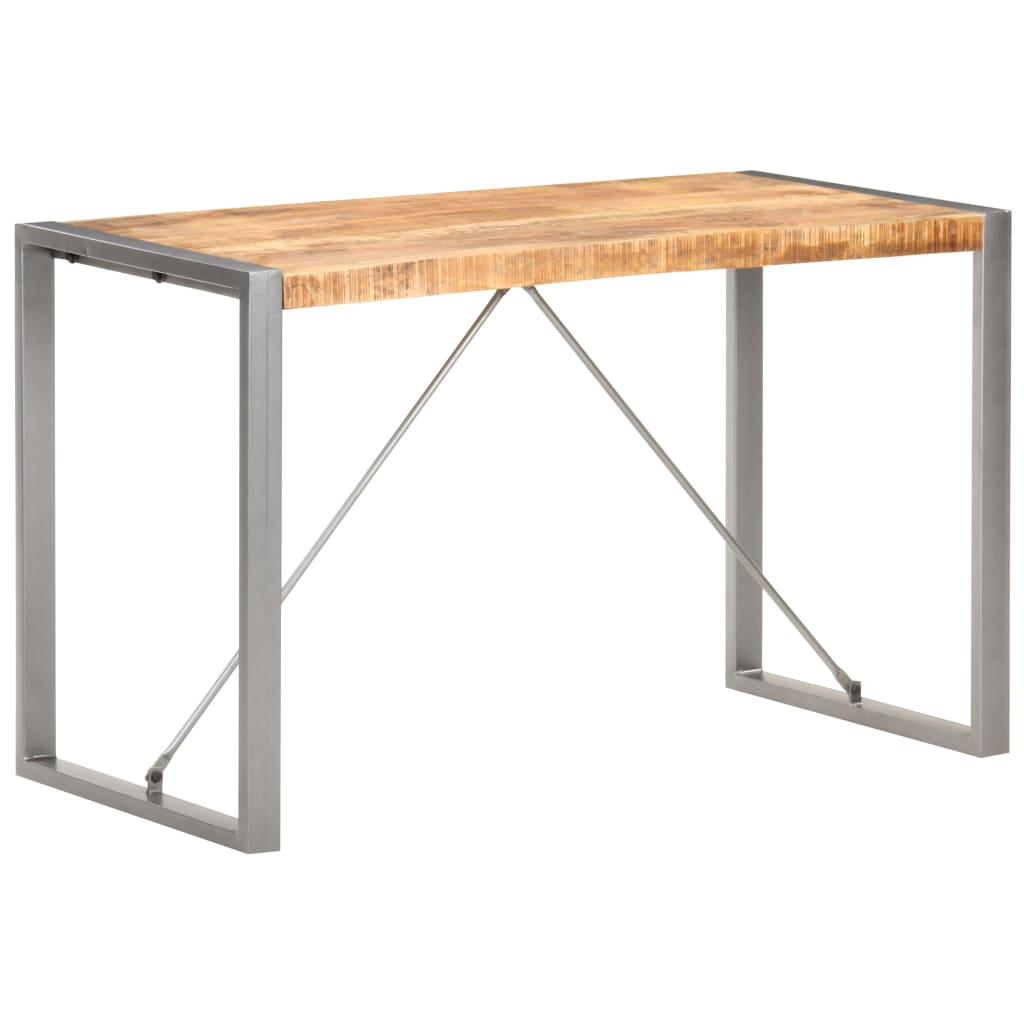 Table à dîner 120x60x75 cm Bois de manguier massif brut - XIOS