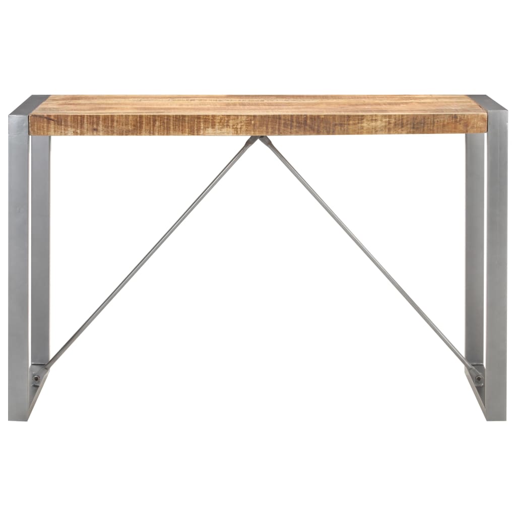Table à dîner 120x60x75 cm Bois de manguier massif brut - XIOS