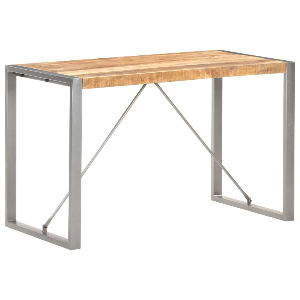 Table à dîner 120x60x75 cm Bois de manguier massif brut - XIOS