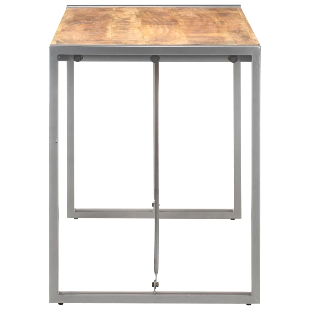 Table à dîner 120x60x75 cm Bois de manguier massif brut - XIOS