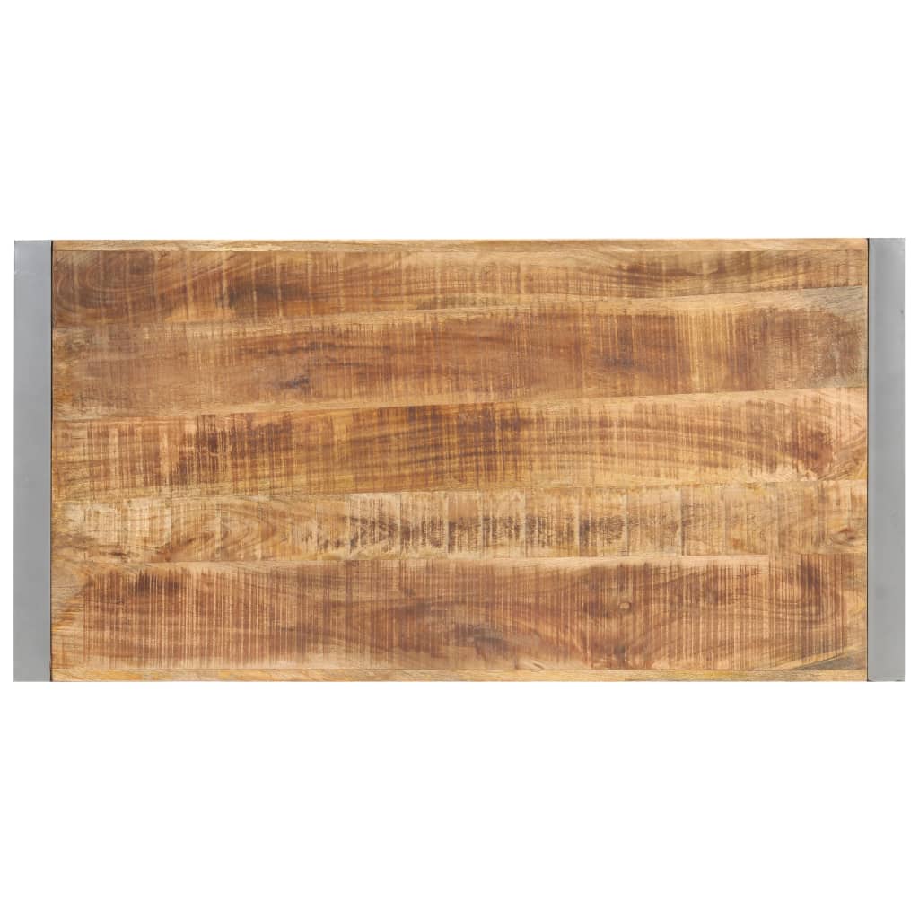 Table à dîner 120x60x75 cm Bois de manguier massif brut - XIOS