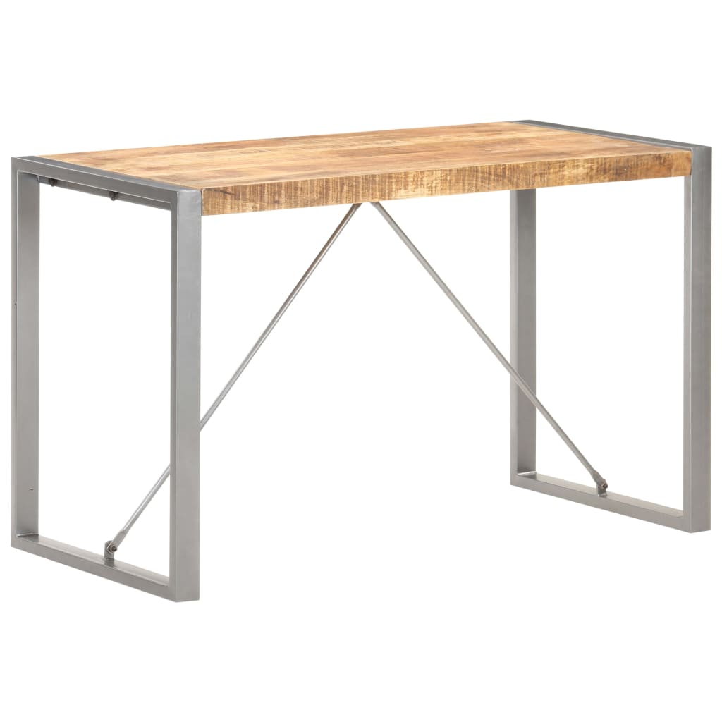 Table à dîner 120x60x75 cm Bois de manguier massif brut - XIOS