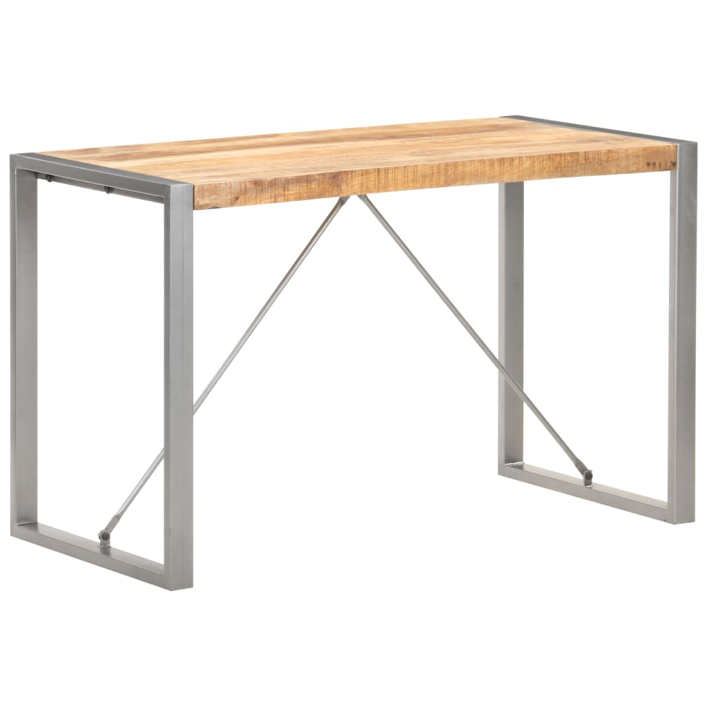 Table à dîner 120x60x75 cm Bois de manguier massif brut - XIOS