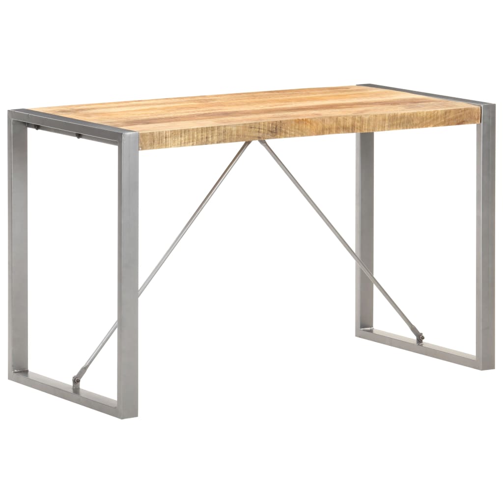 Table à dîner 120x60x75 cm Bois de manguier massif brut - XIOS