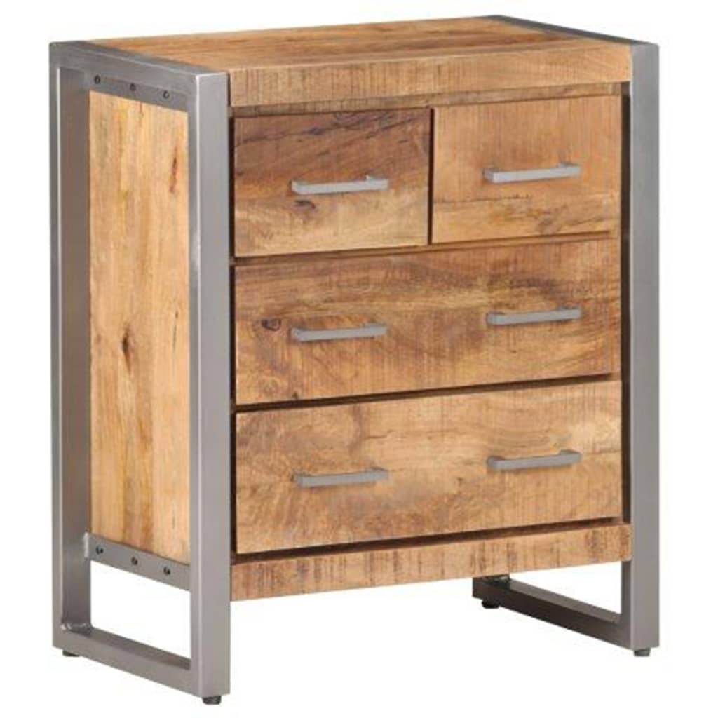 Buffet 60x35x70 cm Bois de manguier brut - XIOS