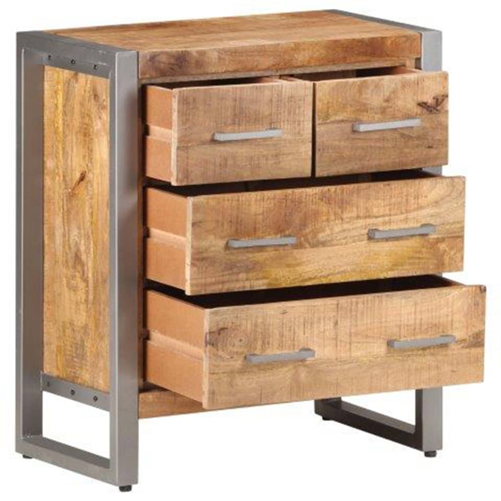 Buffet 60x35x70 cm Bois de manguier brut - XIOS
