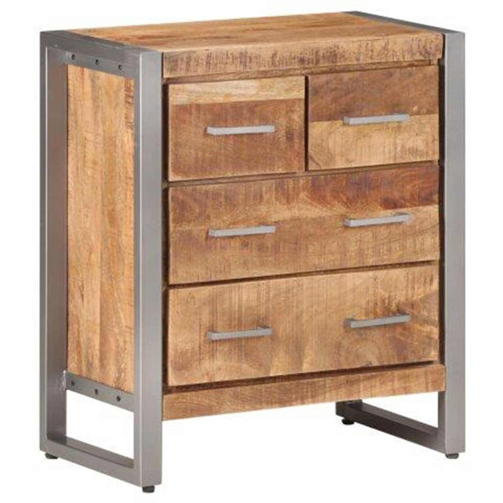 Buffet 60x35x70 cm Bois de manguier brut - XIOS