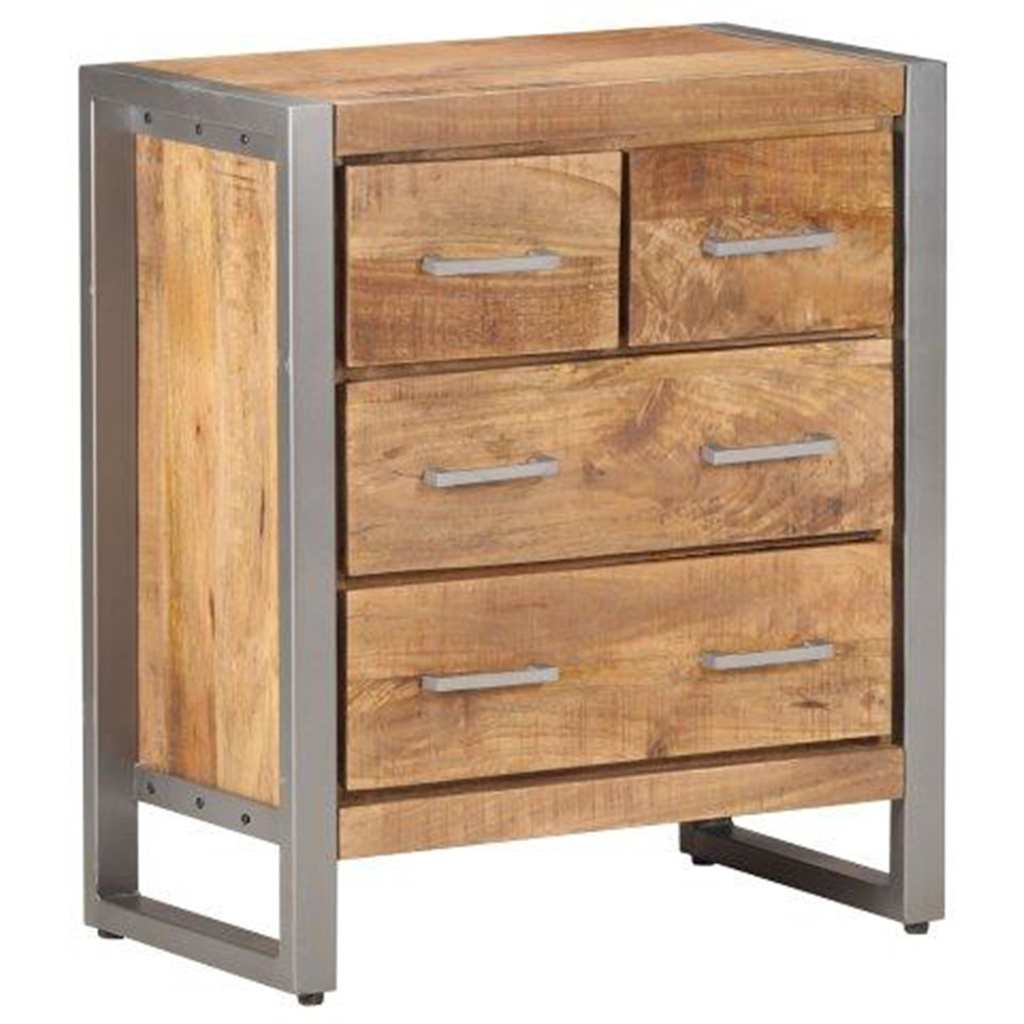 Buffet 60x35x70 cm Bois de manguier brut
