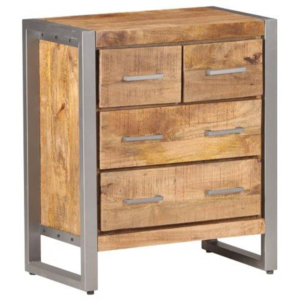 Buffet 60x35x70 cm Bois de manguier brut - XIOS