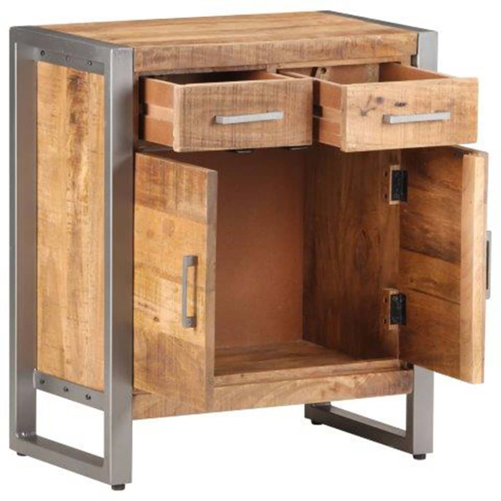 Buffet 60x35x72 cm Bois de manguier brut - XIOS