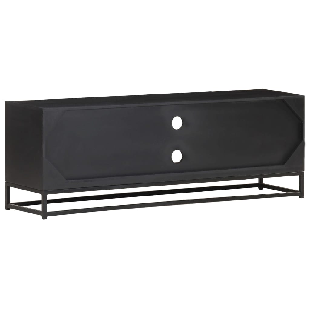 Meuble TV 120x30x40 cm Bois massif de manguier - XIOS