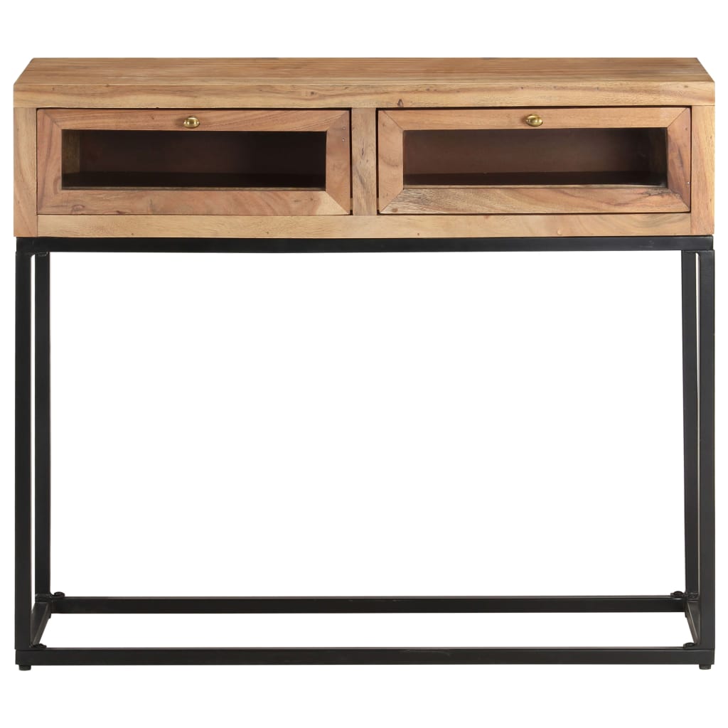 Table console 90x35x76 cm Bois d'acacia massif - XIOS