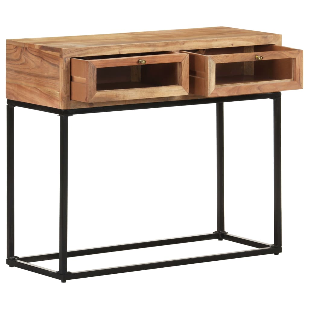 Table console 90x35x76 cm Bois d'acacia massif - XIOS