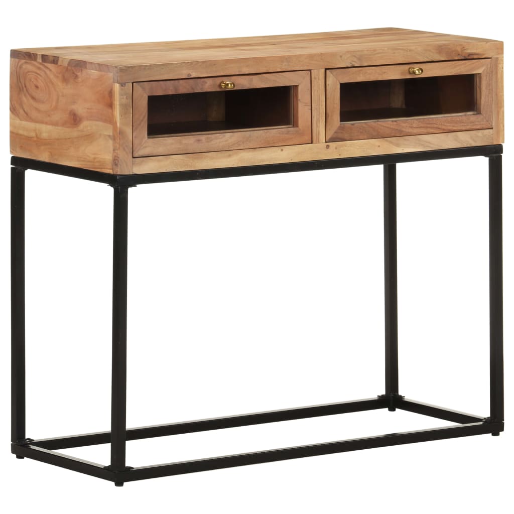 Table console 90x35x76 cm Bois d'acacia massif - XIOS